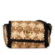 Pre-owned Raffia shoulder-bags Gucci Vintage , Brown , Dames