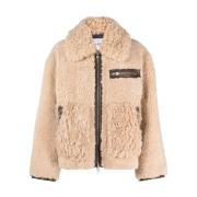 Faux Fur Shearling Jen Stand Studio , Beige , Dames