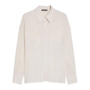 Crepe di Chine Blouse Rapid Stijl Pennyblack , White , Dames