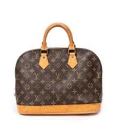 Pre-owned Coated canvas handbags Louis Vuitton Vintage , Brown , Dames