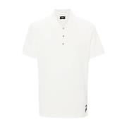 Gestanste Piquet Poloshirt Fendi , White , Heren