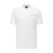 Wit Porsche Polo Shirt Hugo Boss , White , Heren