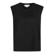 Stijlvolle Mouwloze T-shirt Victoria Beckham , Black , Dames