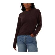 Paarse Elegant Hope Pullover Sweater Moss Copenhagen , Purple , Dames