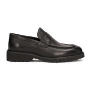 Heren loafers van natuurlijk leer in zwart Kazar Studio , Black , Here...