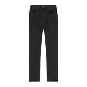 Straight Leg Jeans Saint Laurent , Black , Heren