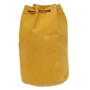 Pre-owned Canvas shoulder-bags Hermès Vintage , Yellow , Dames