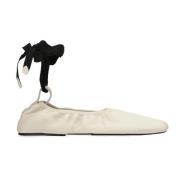 Flexibele leren ballerina's met een vouw Kazar Studio , White , Dames