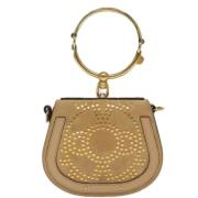 Pre-owned Suede handbags Chloé Pre-owned , Beige , Dames