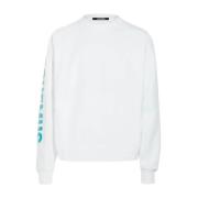 Gedrukte Sweater Jersey Katoen Multicolor Jacquemus , White , Heren