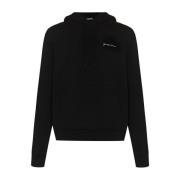 Biologische Geborduurde Hoodie Zwart Jacquemus , Black , Heren