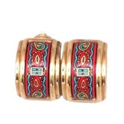 Pre-owned Metal earrings Hermès Vintage , Multicolor , Dames