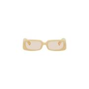 Blauwe Zonnebril Les Lunettes Azzuro Jacquemus , Yellow , Dames