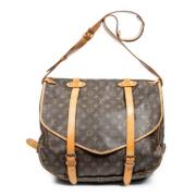 Pre-owned Canvas louis-vuitton-bags Louis Vuitton Vintage , Brown , Da...