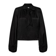 Elegante Bow Blouse voor feestelijke diners Designers Remix , Black , ...