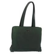 Pre-owned Nylon totes Prada Vintage , Green , Dames