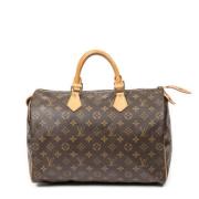 Pre-owned Coated canvas handbags Louis Vuitton Vintage , Brown , Dames