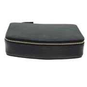 Pre-owned Leather clutches Louis Vuitton Vintage , Black , Dames