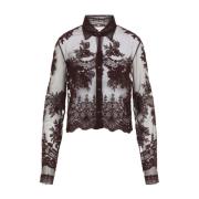 Bruine Shirts voor Vrouwen Aw24 Ermanno Scervino , Brown , Dames