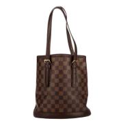 Pre-owned Canvas louis-vuitton-bags Louis Vuitton Vintage , Brown , Da...