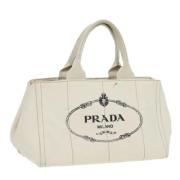 Pre-owned Canvas handbags Prada Vintage , Beige , Dames