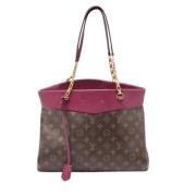 Pre-owned Leather totes Louis Vuitton Vintage , Red , Dames