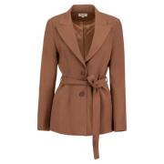 Chocoladebruine getailleerde blazer Jaaf , Brown , Dames