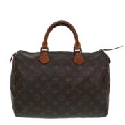 Pre-owned Canvas louis-vuitton-bags Louis Vuitton Vintage , Brown , Da...