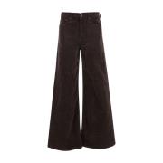 Bruine Rits Roller Jeans Mother , Brown , Dames