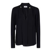 Stijlvolle Shirt voor Vrouwen Elisabetta Franchi , Black , Dames