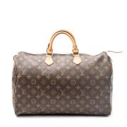 Pre-owned Coated canvas handbags Louis Vuitton Vintage , Brown , Dames