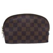 Pre-owned Canvas pouches Louis Vuitton Vintage , Brown , Dames