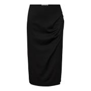 Comfortabele Drape Rok Designers Remix , Black , Dames