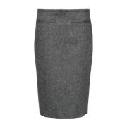 Stoffen Rok N21 , Gray , Dames