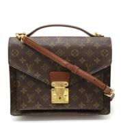 Pre-owned Fabric louis-vuitton-bags Louis Vuitton Vintage , Brown , Da...