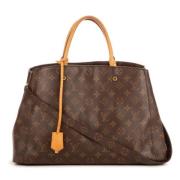 Pre-owned Canvas handbags Louis Vuitton Vintage , Brown , Dames