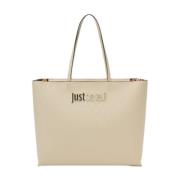 Metalen Lettering Dames Tas Range Just Cavalli , Beige , Dames