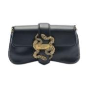 Iconische Slangen Dames Tas Collectie Just Cavalli , Black , Dames