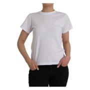 Wit Katoenen T-shirt met Ronde Hals en Korte Mouwen Balenciaga , White...