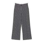 Gestreepte broek met verborgen sluiting Kenzo , Black , Dames