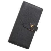 Pre-owned Leather wallets Louis Vuitton Vintage , Black , Dames