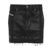 Zwarte Rok Aw24 Diesel , Black , Dames