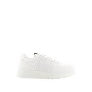 Witte Leren Lage Sneakers Givenchy , White , Dames