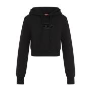 Zwarte Sweatshirt Stijlvol Comfortabel Vrouwen Diesel , Black , Dames