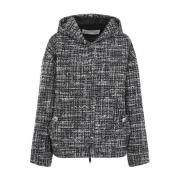 Zwarte jas voor vrouwen Aw24 Valentino , Gray , Dames