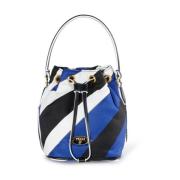 Blauw Leren Trekkoordtas Emilio Pucci , Multicolor , Dames