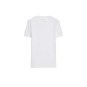 Geribbelde crew neck jersey T-shirt Max Mara , White , Dames