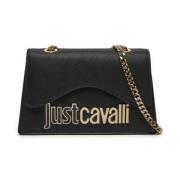 Metalen Lettering Dames Tas Range Just Cavalli , Black , Dames