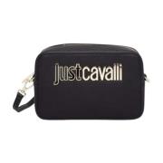 Metalen Lettering Dames Tas - ST Just Cavalli , Black , Dames