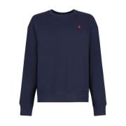 Navy Blauw Katoenen Sweatshirt Ralph Lauren , Blue , Heren